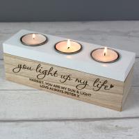 Personalised You Light Up My Life Triple Tea Light Box Extra Image 1 Preview